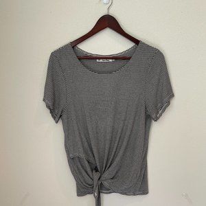 Fighting Eel Stripped Shirt w/Front Tie